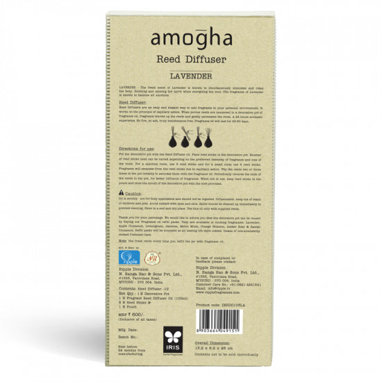 AMOGHA - REED DIFFUSER - LAVENDER