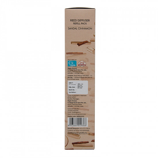 Reed Diffuser Refill Pack - 100ml - Sandal Cinnamon