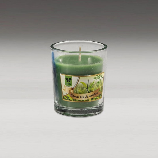 SHOT GLASS VOTIVE - GREEN TEA AND BAMBOO