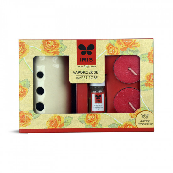 IRIS FRAGRANCE VAPORIZER SET - AMBER ROSE