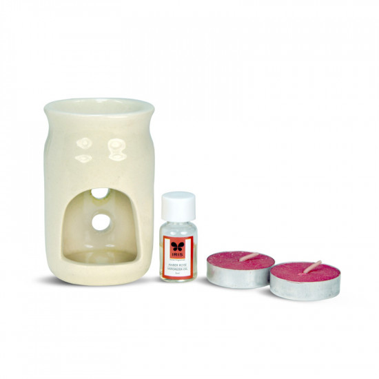 IRIS FRAGRANCE VAPORIZER SET - AMBER ROSE